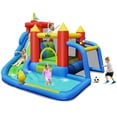 thumbnail image 1 of Costway Inflatable Bouncer Water Slide Bounce House Splash Pool without Blower, 1 of 11