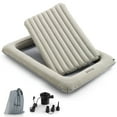 thumbnail image 1 of Costway Inflatable Toddler Travel Bed with Electric Pump Portable Blow Up Bed for Kids Gray, 1 of 10