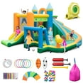 thumbnail image 1 of Costway Inflatable Water Slide Kids Blow up Pool Park Climbing Wall with 735W Blower, 1 of 7