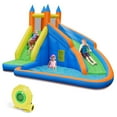 thumbnail image 1 of Costway Inflatable Water Slide Mighty Bounce House Splash Pool with 480W Blower, 1 of 9