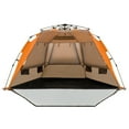 thumbnail image 1 of Costway Instant Pop-up 99" x 50" Beach Tent, Orange, 1 of 10