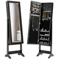 thumbnail image 1 of Costway Jewelry Mirrored Cabinet Armoire Organizer Storage Box w/ Stand Christmas Gift, 1 of 10