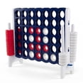 thumbnail image 1 of Costway Jumbo 4-to-Score 4 in A Row Board Game Set Outdoor Indoor Kids Adults Family Fun White + Navy, 1 of 9