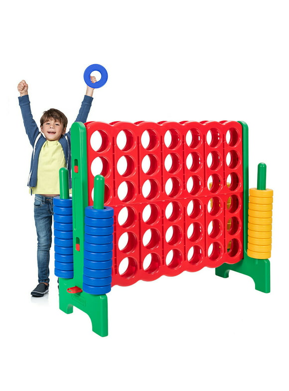 Costway Jumbo 4-to-Score 4 in A Row Giant Game Set for Family Green