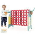 thumbnail image 1 of Costway Jumbo 4-to-Score 4 in A Row Giant Game Set with Stickers for Kids Adults Family Fun Red & Blue, 1 of 7
