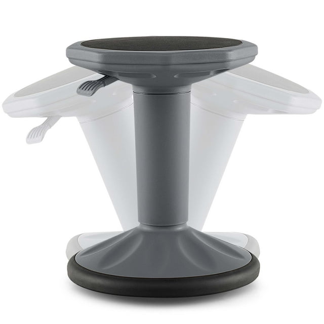 Costway Kids Active Motion Stool Ergonomic Wobble Chair with Adjustable Height Grey
