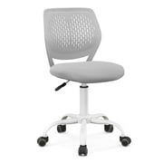 Costway Kids Desk Chair Ergonomic Swivel Children Mesh Study Height Adjustable Gray
