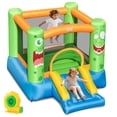 thumbnail image 1 of Costway Inflatable Castle Bounce House Jumper Kids Playhouse with Slider and 550W Blower, 1 of 10