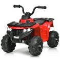 thumbnail image 1 of Costway Kids Ride On ATV Quad 4 Wheeler Electric Toy Car 6V Battery Power Led Lights Red, 1 of 8
