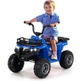 thumbnail image 1 of Costway Kids Ride On Electric ATV 6V 4-Wheeler Quad Car with One-Button Start Tread Tires Navy, 1 of 9