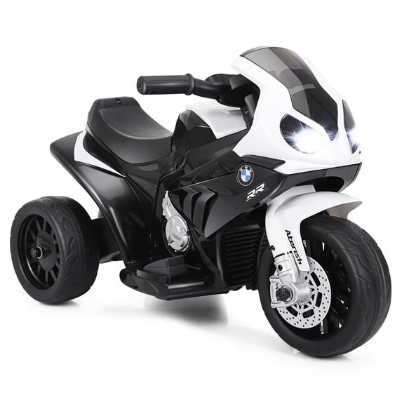 Costway Kids Ride On Motorcycle BMW Licensed 6V Electric 3 Wheels Bicycle Music & Light Black