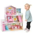 thumbnail image 1 of Costway Kids Wooden Dollhouse Playset, 27.5'', 1 of 10