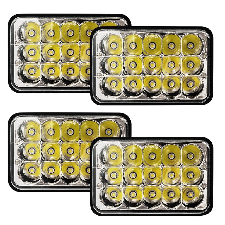 Costway LED Headlights 4PCS 4X6 Inch Hi/Lo Sealed 45W Rectangle For Peterbilt Kenworth 7bb4ad63 Cd96 4d3c 8e3a 8eb8aae3fa85 1.146d418632e7b09a9fb2104a992e9807