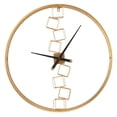 thumbnail image 1 of Costway Large Wall Clock,27” Nordic Style Big Metal Clock, Non-Ticking Decorative Clock, 1 of 1