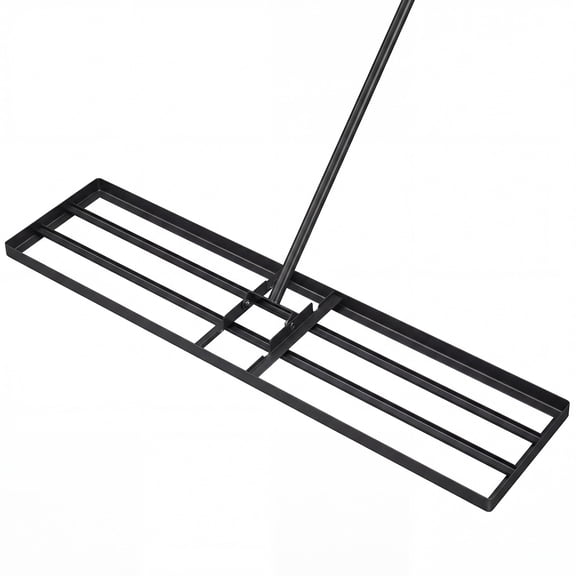Costway Lawn Leveling Rake 42" x 10" Heavy Duty Level Lawn Tool for Garden Backyard/Lawn Black