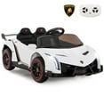 thumbnail image 1 of Costway Licensed Lamborghini 4WD Kids Ride-on Sports Car 12V Electric Vehicle with Remote White, 1 of 11