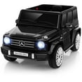 thumbnail image 1 of Costway Licensed Mercedes-Benz G500 Kids Ride-on Car 12V Battery Powered Ride-on Truck Painted Black, 1 of 10