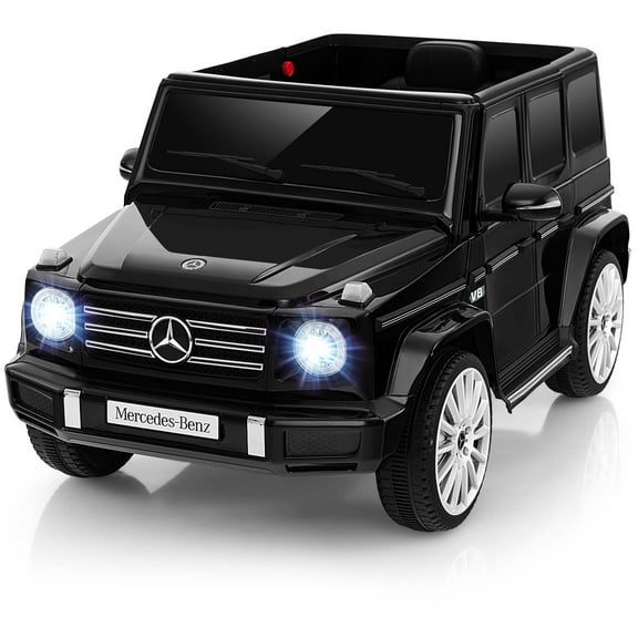 Costway Licensed Mercedes-Benz G500 Kids Ride-on Car 12V Battery Powered Ride-on Truck Painted Black