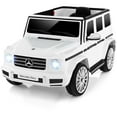 thumbnail image 1 of Costway Licensed Mercedes-Benz G500 Kids Ride-on Car 12V Battery Powered Ride-on Truck White, 1 of 10