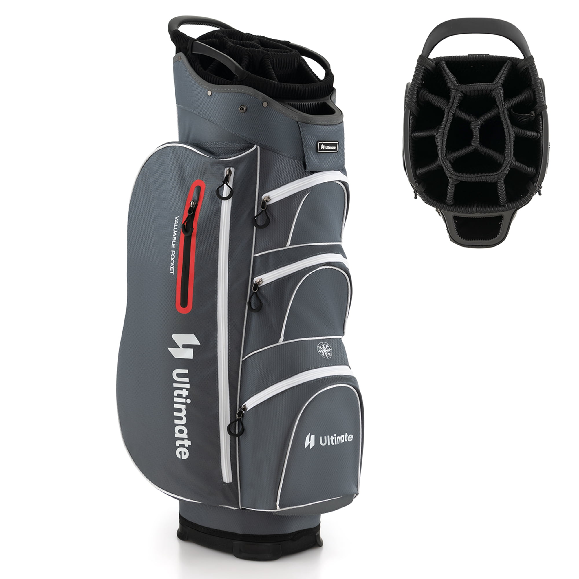 Costway Lightweight Golf Cart Bag with 15 Way Top Divider