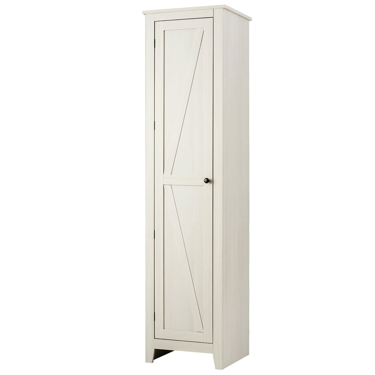 Costway Bathroom Storage Cabinet Linen Storage Cabinet with Doors