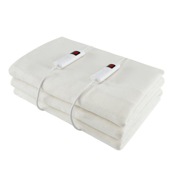 Costway Mattress Pad King Size 80" x 78"  Machine Washable Electric Bed Warmer With Overheat Protection & Dual Control