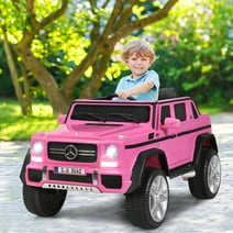 Costway Mercedes Benz 12V Electric Kids Ride On Car RC Remote Control W/Trunk Pink