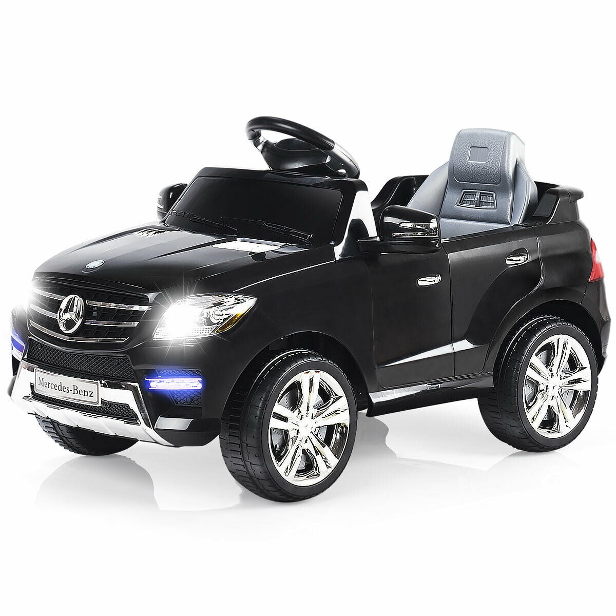 Costway Mercedes Benz ML350 6V Electric Kids Ride On Car Licensed MP3 RC Remote Control Black