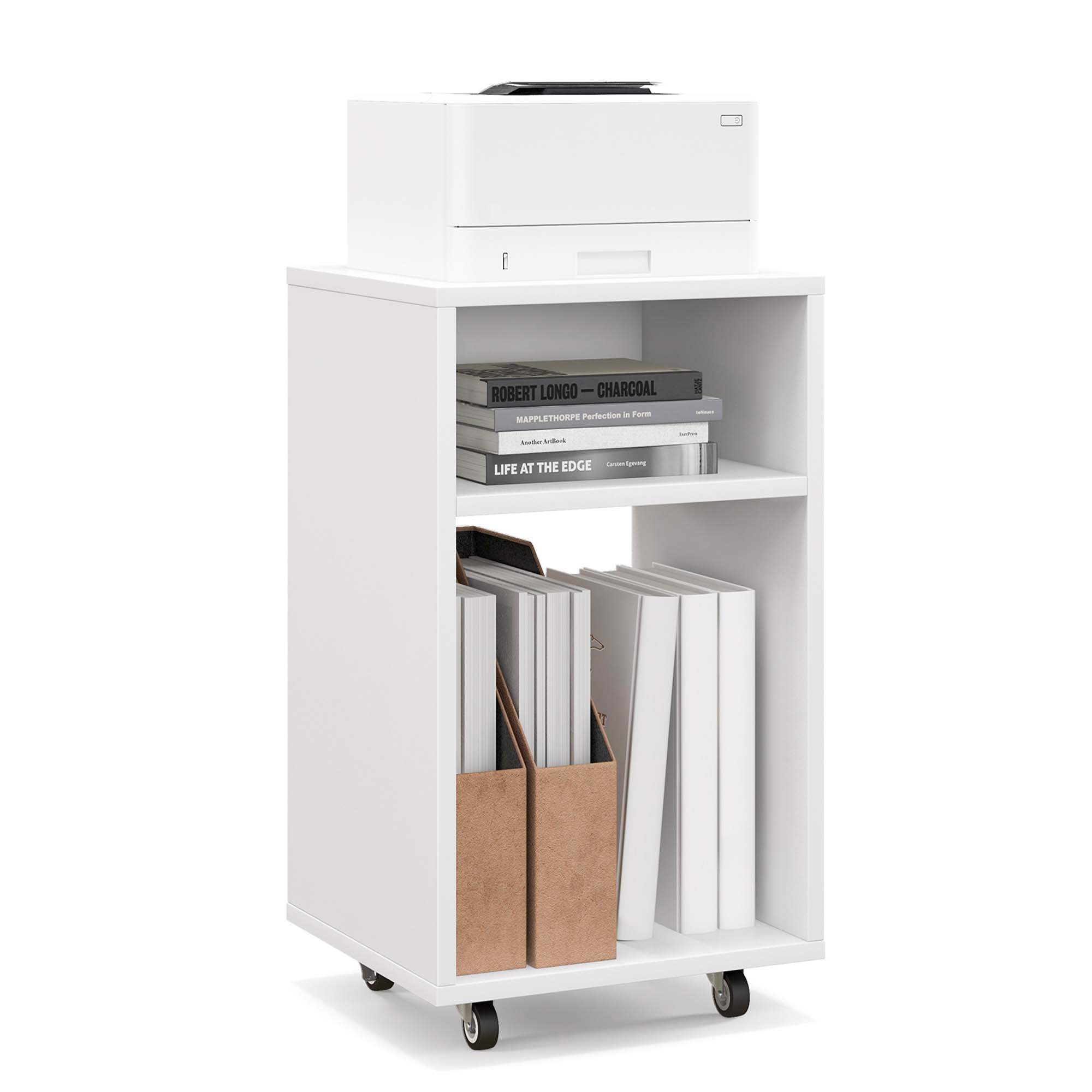 Costway Mobile File Cabinet Wooden