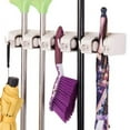thumbnail image 1 of Costway Mop Holder Hanger 5 Position Home Kitchen Storage Broom Organizer Wall Mounted, 1 of 10