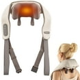 thumbnail image 1 of Costway Neck Shoulder Massager with 2 Heating Levels & Adjustable Intensity Beige, 1 of 9