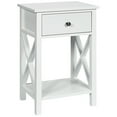 thumbnail image 1 of Costway Nightstand Chair Side End Table with Drawer & Shelf Bedroom Furniture White, 1 of 11