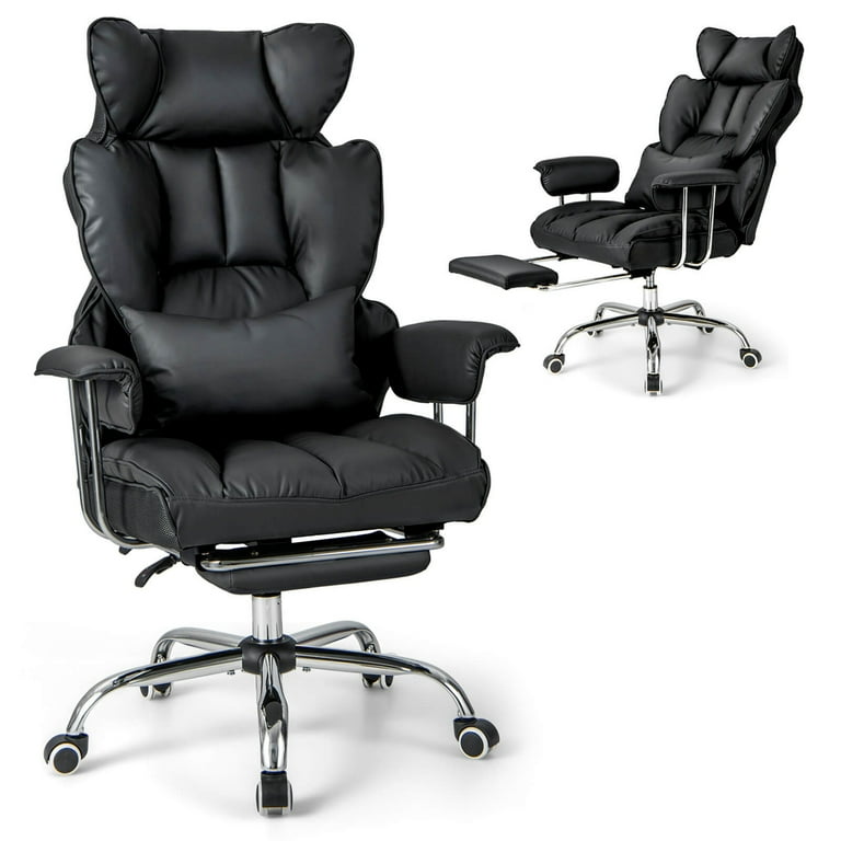 Costway Rolling Swivel Ergonomic Leather Executive Chair