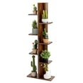 thumbnail image 1 of Costway Open Concept Bookcase Plant Display Shelf Rack Holder Wood Walnut, 1 of 10