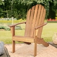 Costway Outdoor Adirondack Chair, Acacia Wood, Weather Resistant, Modern, For Garden and Balcony