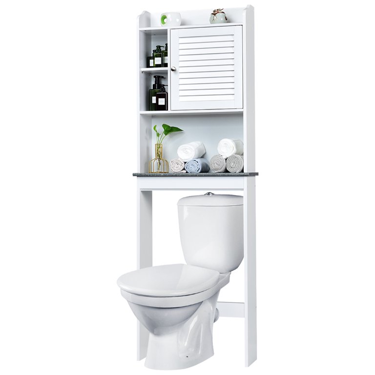 Costway Over The Toilet Space Saver Toilet Rack Bathroom Cabinet