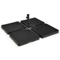thumbnail image 1 of Costway Patio 4pcs 13L Cantilever Offset Umbrella Base Heavy Duty Outdoor Square Black, 1 of 10