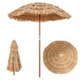 thumbnail image 1 of Costway Patio 6FT Tropical Thatched Tiki Beach Umbrella Portable Outdoor Market Tilt, 1 of 9