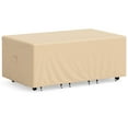 thumbnail image 1 of Costway Patio 90''x50'' Dining Set Cover Rectangle Table Chair Waterproof Handle Air Vent, 1 of 9