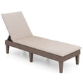 thumbnail image 1 of Costway Patio Lounge Chair Recliner Chair with 3-Position Adjustable Backrest & Cushion White, 1 of 8