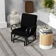 thumbnail image 1 of Costway Patio Rocking Chair with Cushion Heavy-Duty Metal Frame Smooth Glider Outdoor Black, 1 of 9