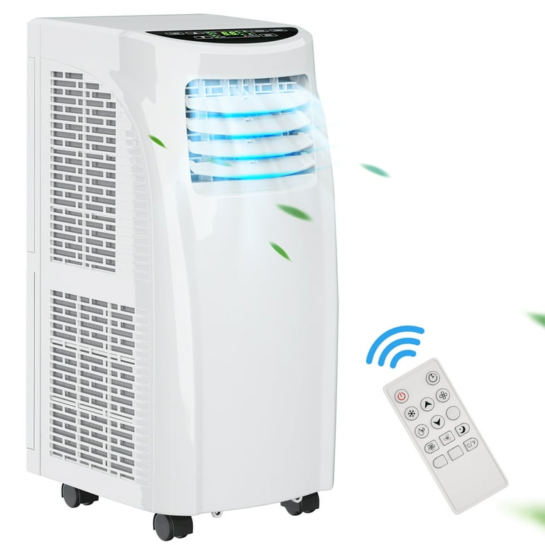 Costway 8 000BTU Portable Air Conditioner Dehumidifier Function Remote White