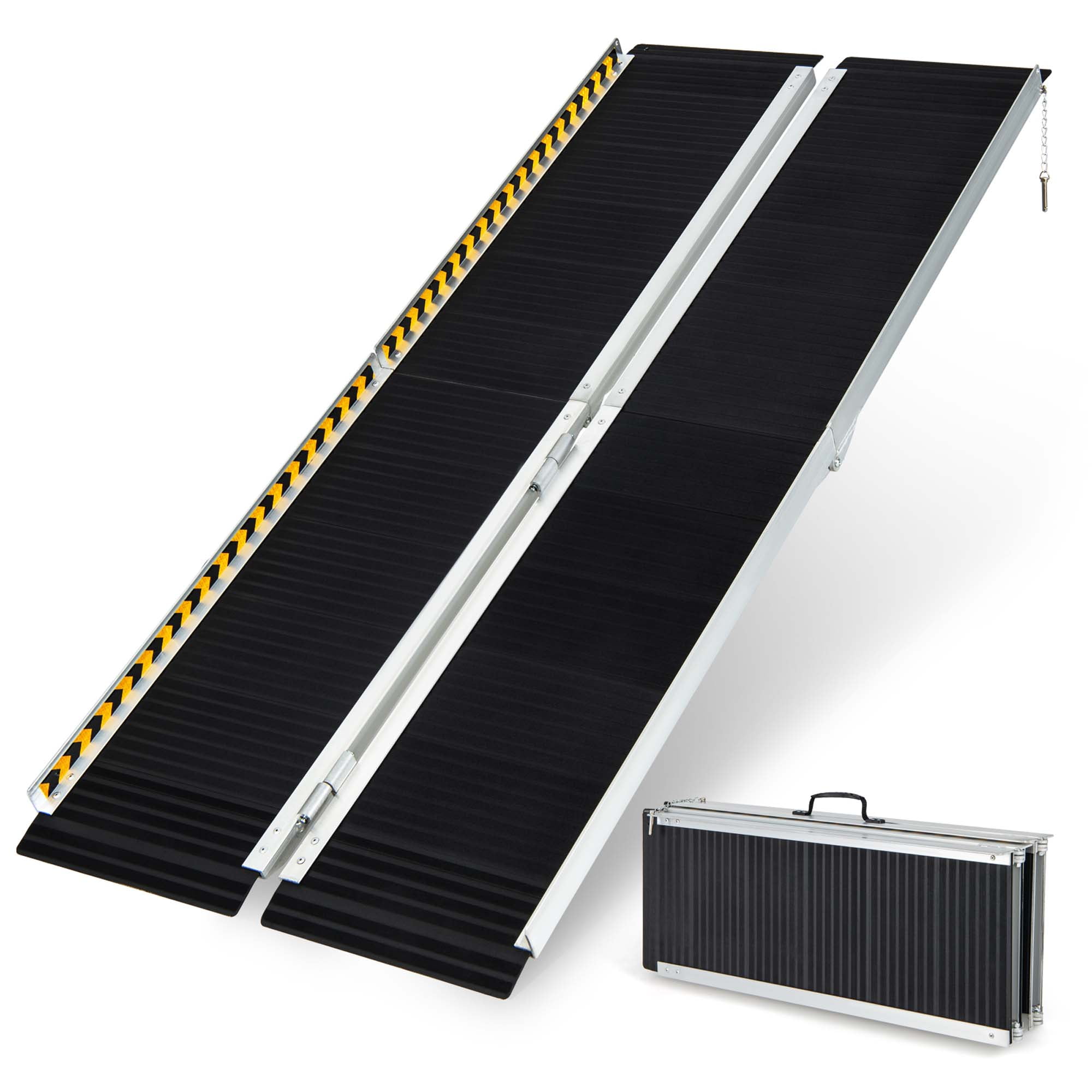 Costway 6 FT Foldable Aluminum Wheelchair Ramp wit