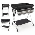 thumbnail image 1 of Costway Portable Baby Changing Table,Foldable Diaper Changing Station Adjustable Height Black, 1 of 10
