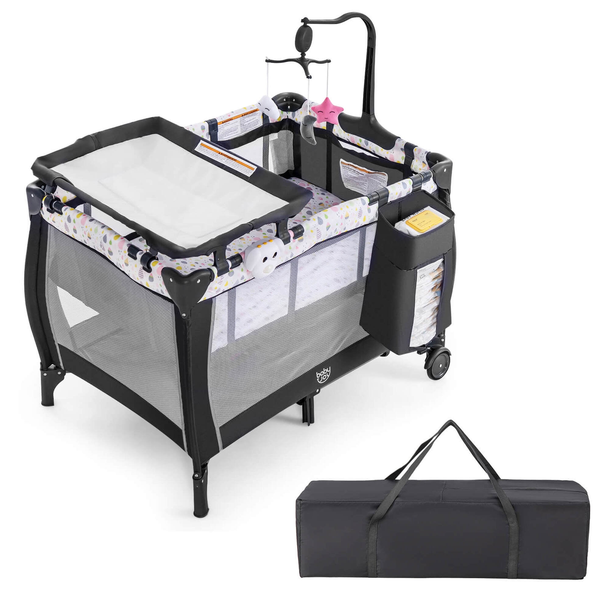 ●専用●The Wannadies&Cribs&Coral 3枚セット Costway 3-in-1 Portable Baby Playard with Changing Station