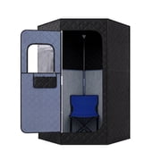 Costway Portable Sauna Box for Home, Sauna Tent with Heated Foot Pad