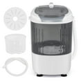 thumbnail image 1 of Costway Portable Mini Counter Top Washing Machine 5.5lbs Spin Basket Laundry Grey, 1 of 12