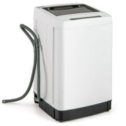 Costway Portable Washing Machine 11 LBS Full Automatic Washer Machine with 8 Washing Modes White