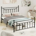 thumbnail image 1 of Costway Queen Size Metal Bed Frame with Headboard Under-bed Storage Mattress Foundation, 1 of 10