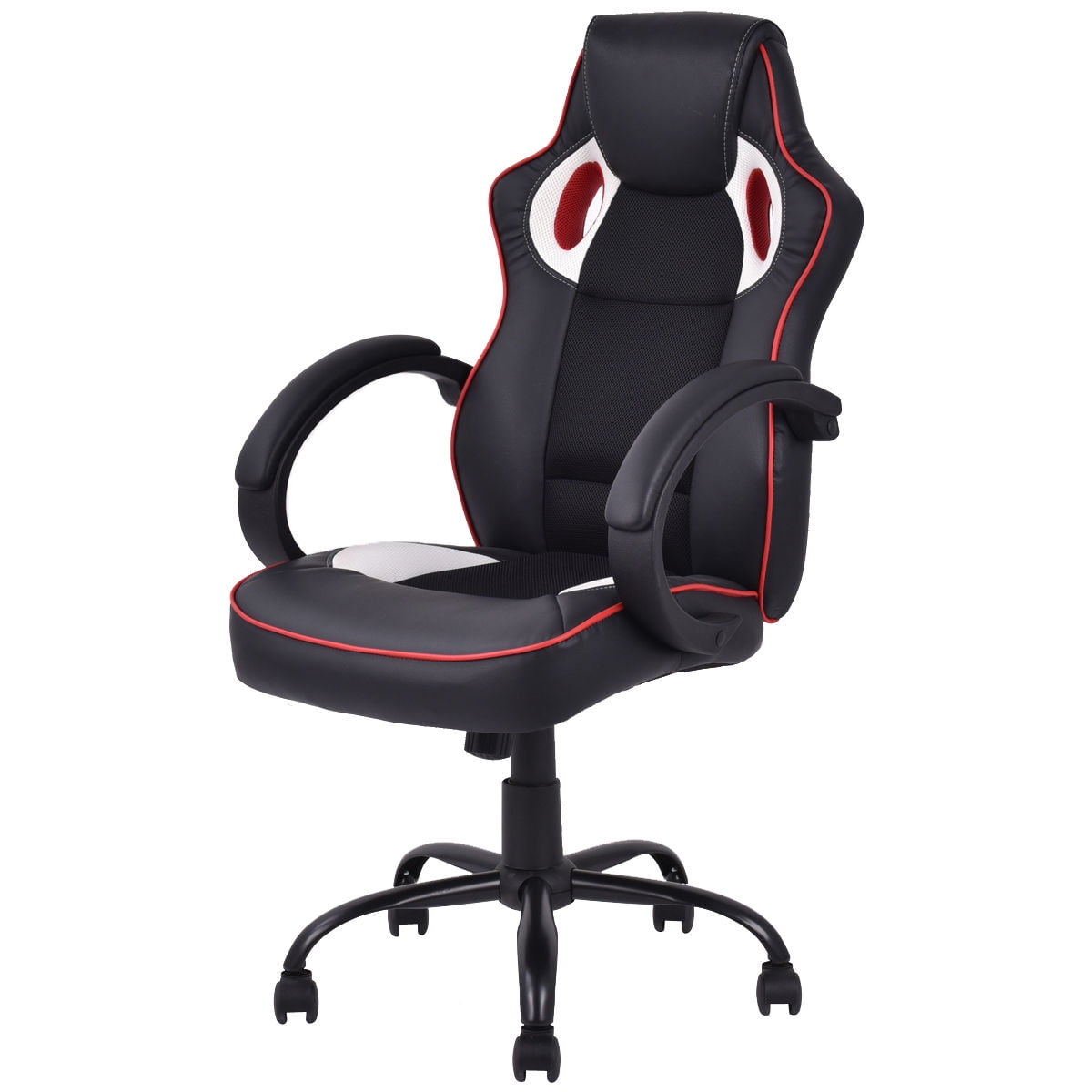 Costway Race Car Style Bucket Seat Office Chair Gaming Desk